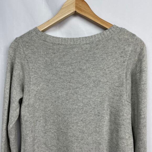 J. Crew Factory Merino Wool Blend Fair Isle Sweater Size S Gray Knit Style E3403 - Picture 10 of 14